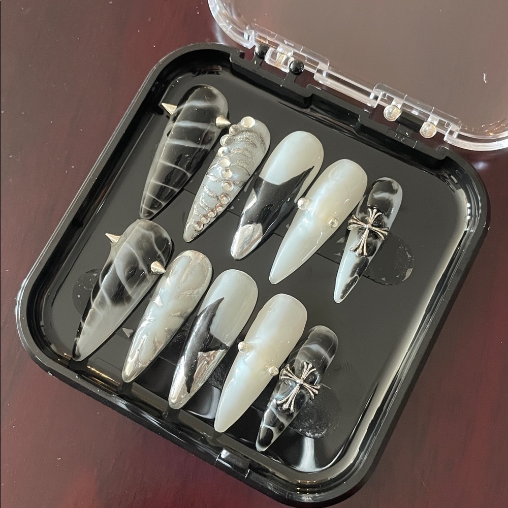 Gothic Handmade Press Ons Size XS